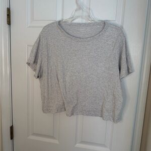 Old Navy Heather Gray Crop Top